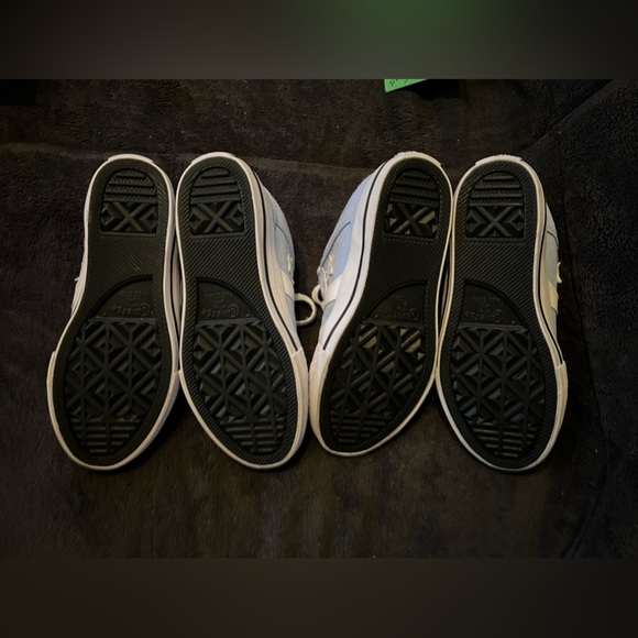 Converse All-Star Youth Powder Blue &White Classic Sneakers Size 13. LIKE NEW - Picture 5 of 8